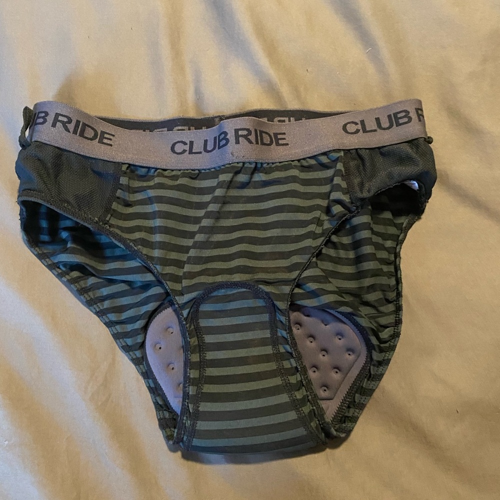Club Ride Striped Chamois Brief
